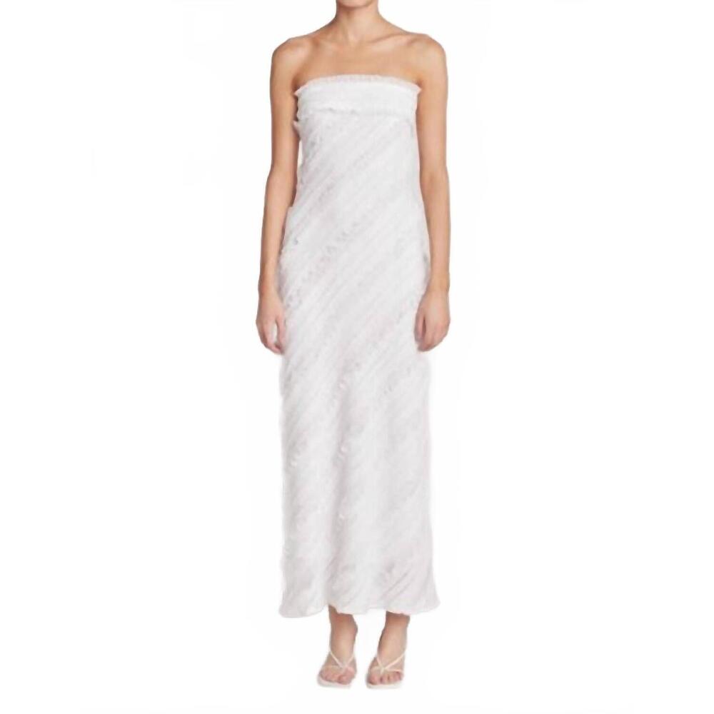Endless Rose White Strapless Maxi Dress